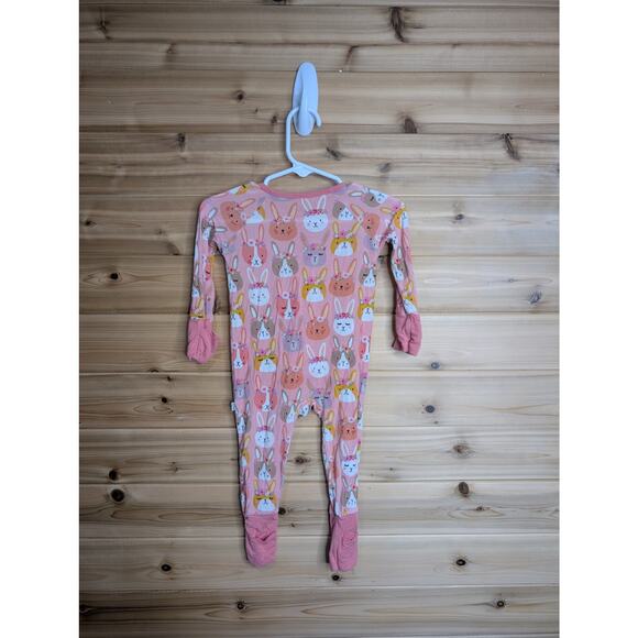Little Sleepies Convertible Zip Boho Bunnies 3-6 Months - Picture 2 of 3